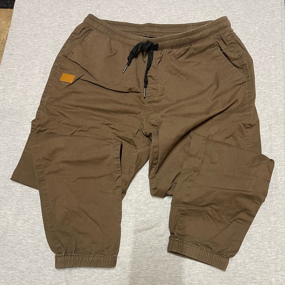 Men's Casual Brown Jogger Pants